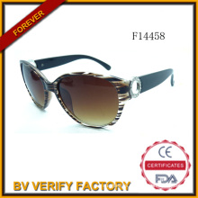 F14458 Fashion Cat Eye Sunglasses for Ladies with Decoration